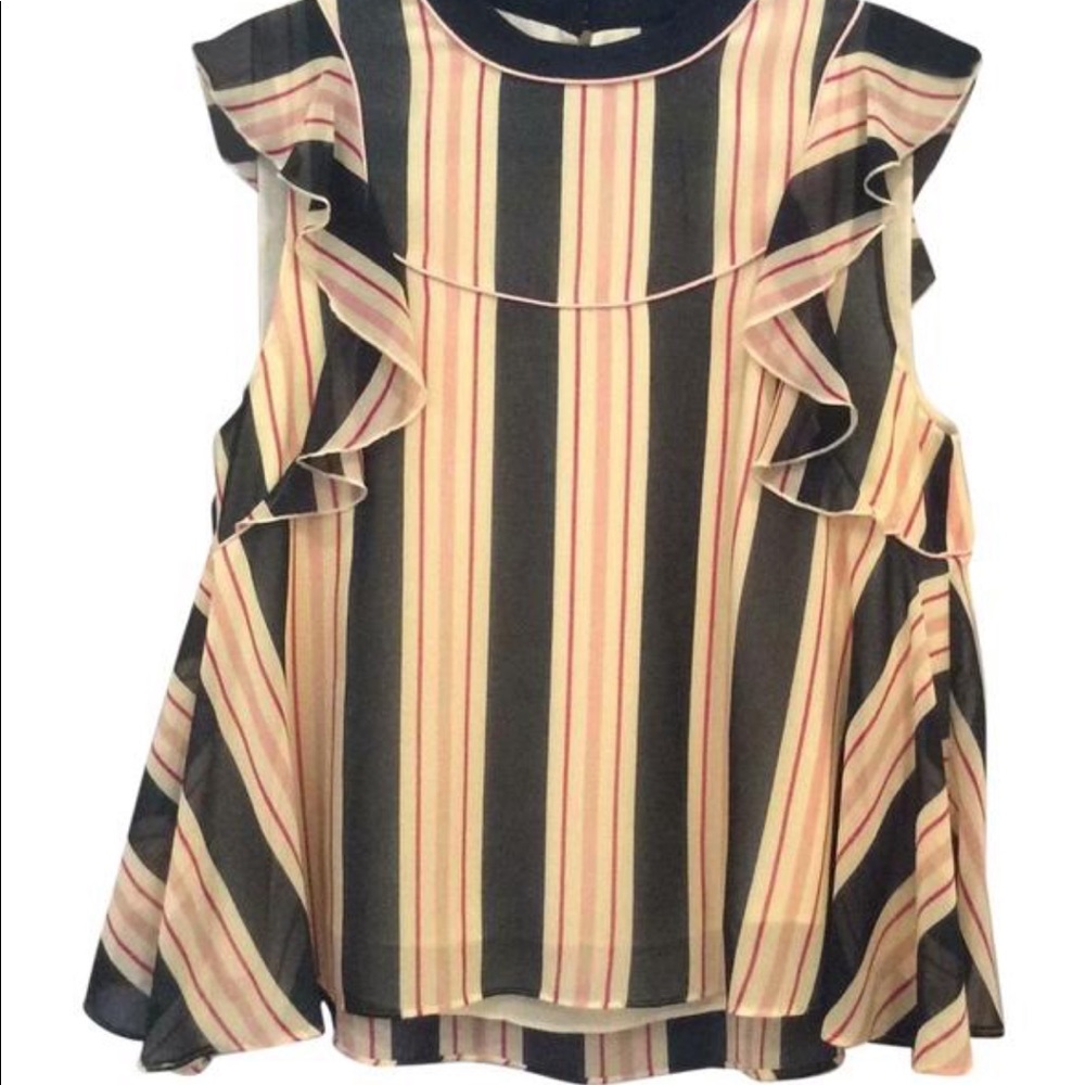 Scotch & Soda Multi-stripe blouse, Like New